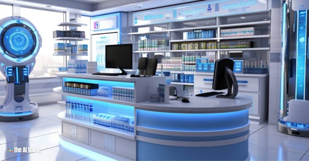 Hospital Pharmacy - Image generated by Midjourney for The AI Track