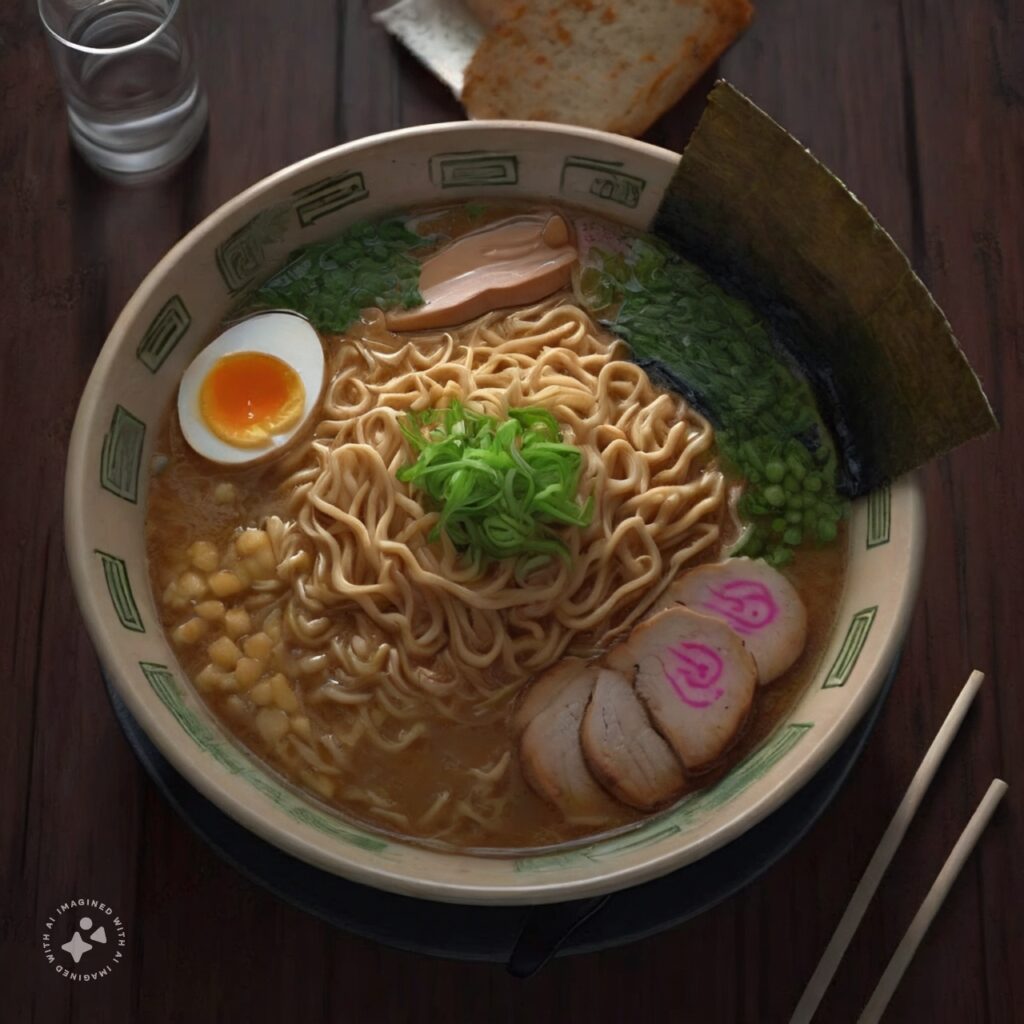 IMAGINE META - Best Image Generator Crash Test - Photorealistic image of a bowl of ramen noodles
