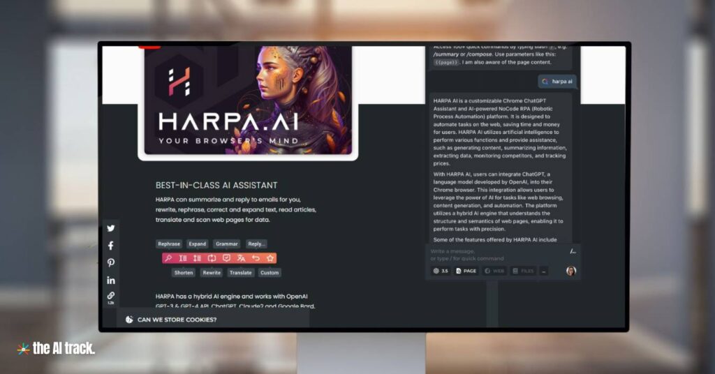 Hands-On with AI - Harpa Homepage - Image Credits Bard - Canva