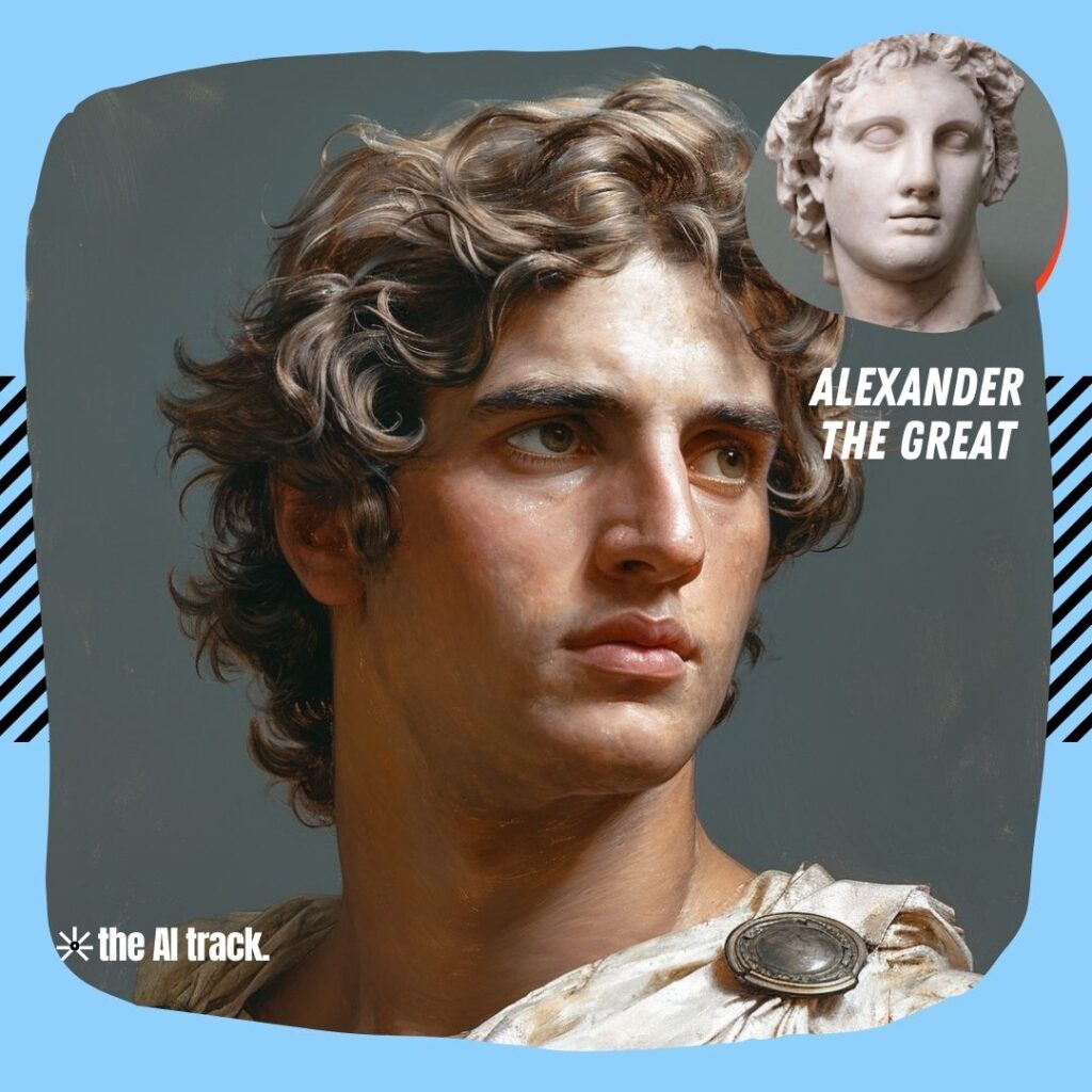 Historical Icons Reimagined by AI: Alexander the Great - Photo Generated by Midjourney for The AI Track