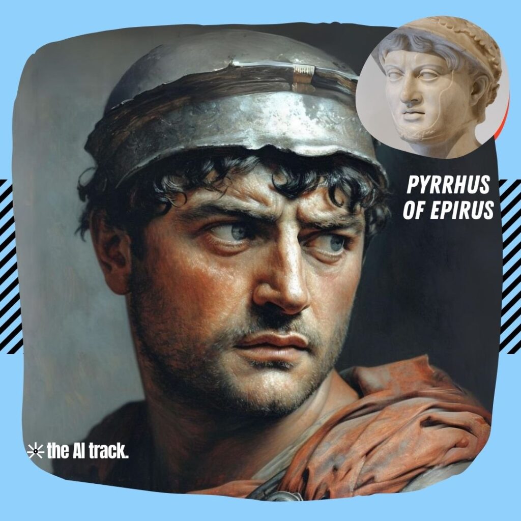 Historical Icons Reimagined by AI - Pyrrhus of Epirus - Photo Generated by Midjourney for The AI Track