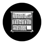Bookshelf - Image generated by Midjourney for The AI Track