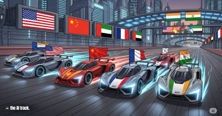 A race track on AI Supremacy - Credit - Gemini, The AI Track