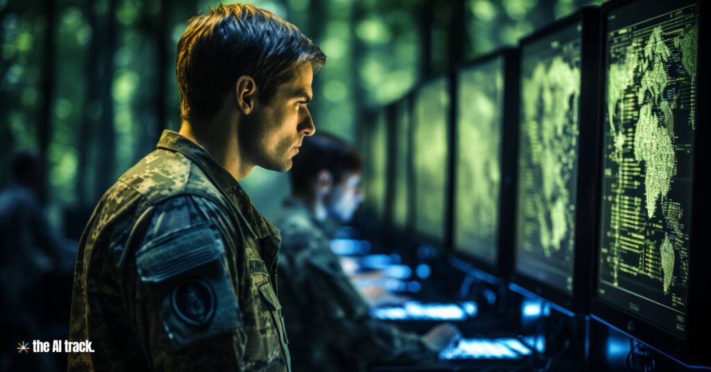 AI in MILITARY At the Military AI Center - Image generated by AI for The AI Track