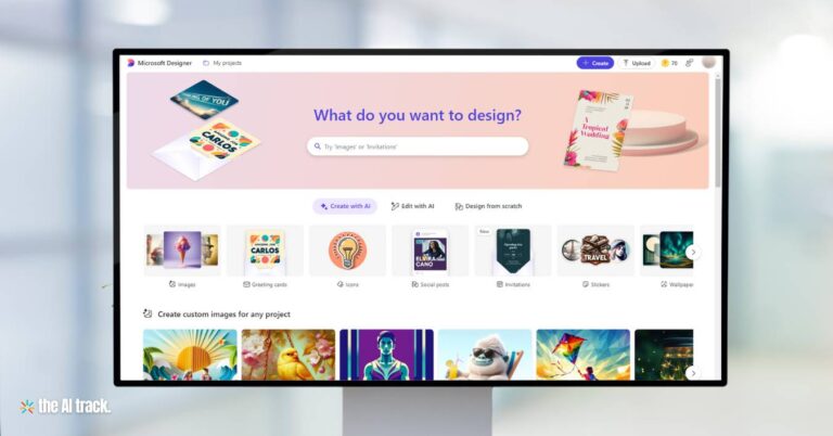 Microsoft Releases Designer App - Image Credit - Canva, The AI Track