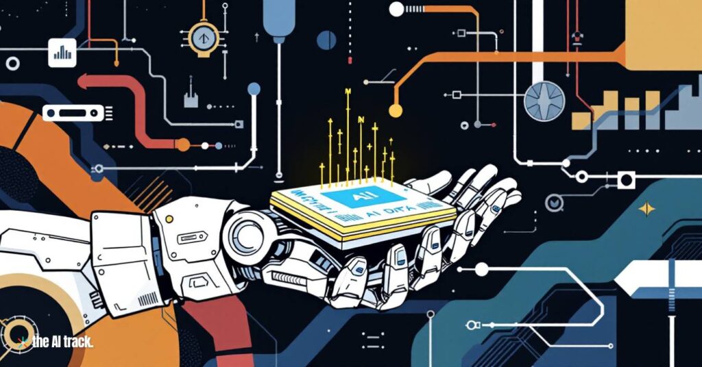 Robot hand holding a data chip -Photo by Fluxfor The AI Track