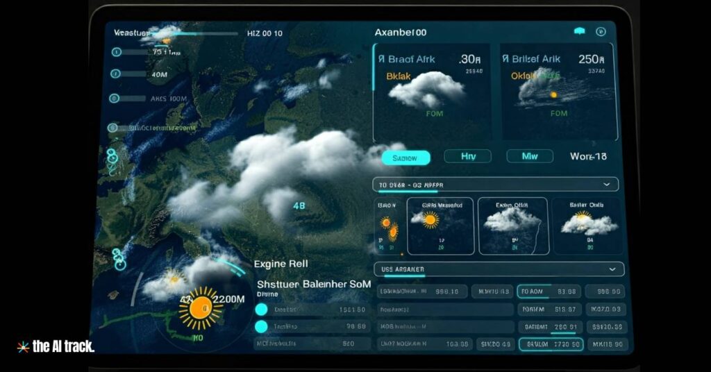 Weather dashboard powered by AI - Photo Generated by Flux for The AI Track