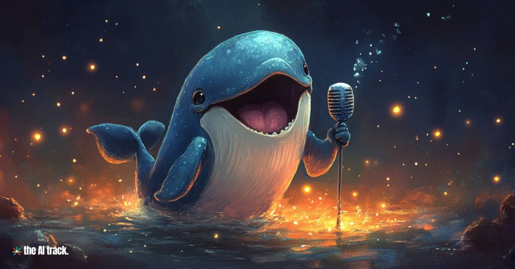 Whale Singing - Photo by Midjourney for The AI Track