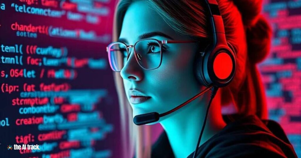 AI in Business - AI customer Service Representative - Image generated by AI for The AI Track