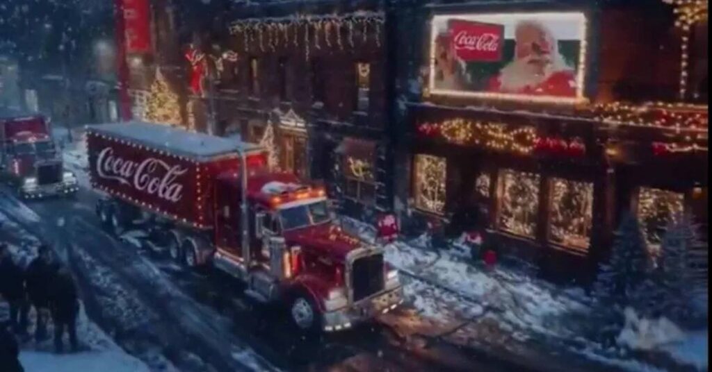 Still from the latest Coca-Cola Christmas ad - Image Credit - Coca-Cola