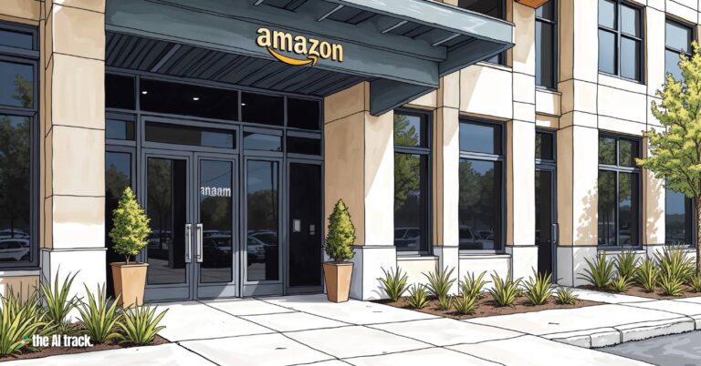 Amazon announces Nova AI Models - Amazon Corporate Offices Entrance Representation - Image Credits - Freepik-Flux-The AI Track