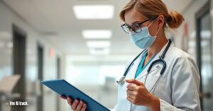 AWS and General Catalyst Join Forces for Healthcare AI Tools Development - Woman doctor holding a tablet in a hospital - Photo Generated by Flux for The AI Track