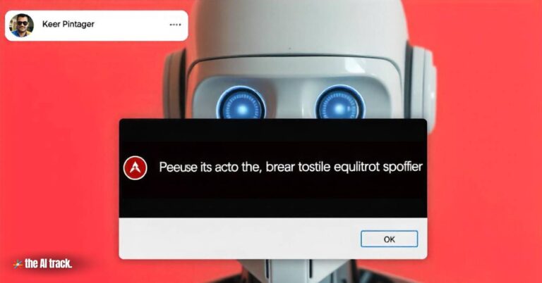 Meta Shuts Down 28 AI Profiles Amid Unforeseen Backlash - An Instagram-like error message overlaying a confused chatbot - Credit - The AI Track made with Freepik-Flux