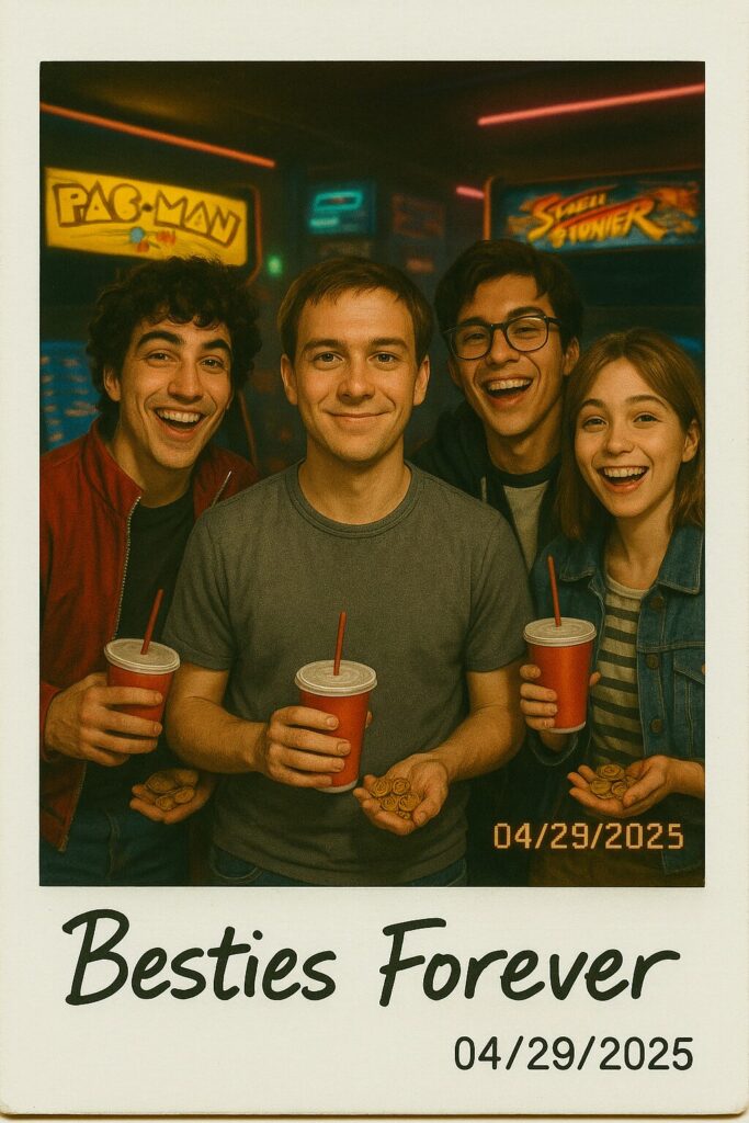 ChatGPT 4o Image Prompts - Vintage Polaroid Selfie or Group Shot
