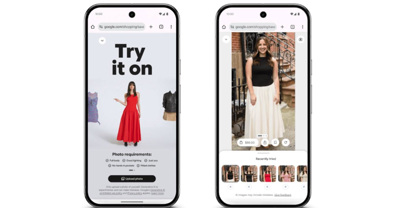 Google Introduces AI-Powered Virtual Try-On and Smart Shopping Features