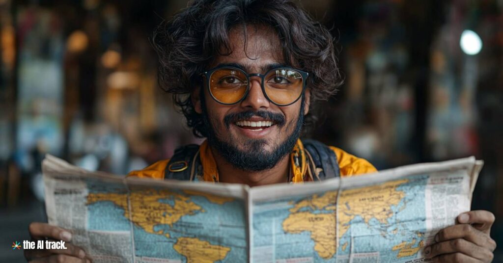 Reading AI News May 2025 - Image generated by Midjourney for The AI Track