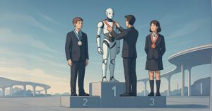 Futuristic Award Ceremony- AI Models Achieve Gold Scores at International Math Olympiad - Credit - ChatGPT, The AI Track