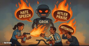Moderators Fighting Toxic Speech (Grok Promotes Hate Speech) - Credit - ChatGPT, The AI Track