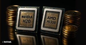 AI Chips and Coins (Nvidia and AMD US–China Chip Revenue Deal) - Image Credit - ChatGPT, The AI Track