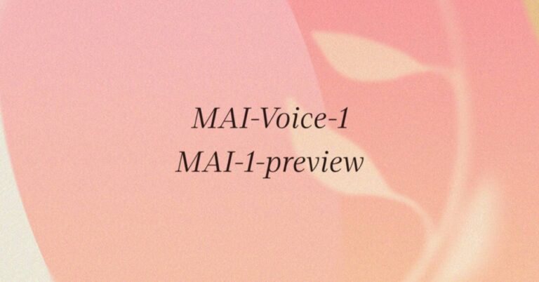 Microsoft Launches MAI Models - Image Credit - Microsoft