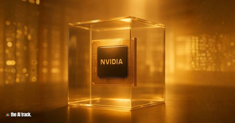 Golden Glow of NVIDIA GPU (Nvidia Becomes First Company to Reach $5 Trillion Valuation) Credit - ChatGPT, The AI Track