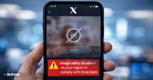 X Moves to Block Grok After Sexualised AI Image Backlash (Credit - ChatGPT, The AI Track)