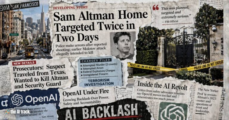 Attack on Sam Altman Escalates as Home Is Targeted Twice in 48 Hours (Credit - ChatGPT, The AI Track)