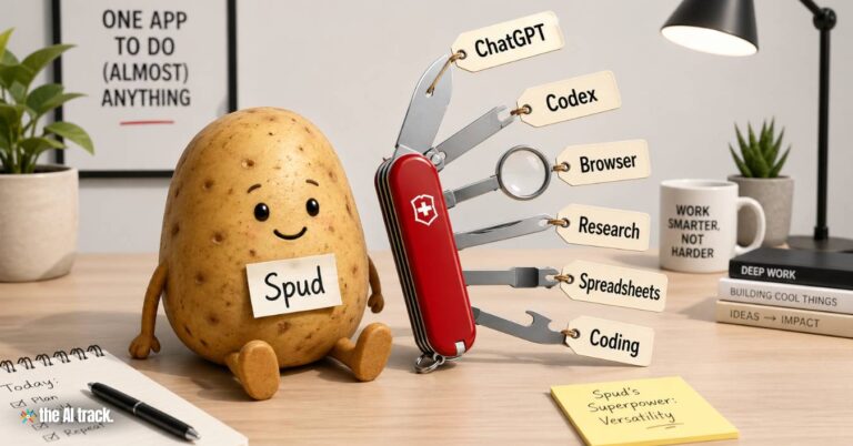 OpenAI Releases Spud GPT-5.5 Model for ChatGPT and Codex (Credit - ChatGPT, The AI Track)